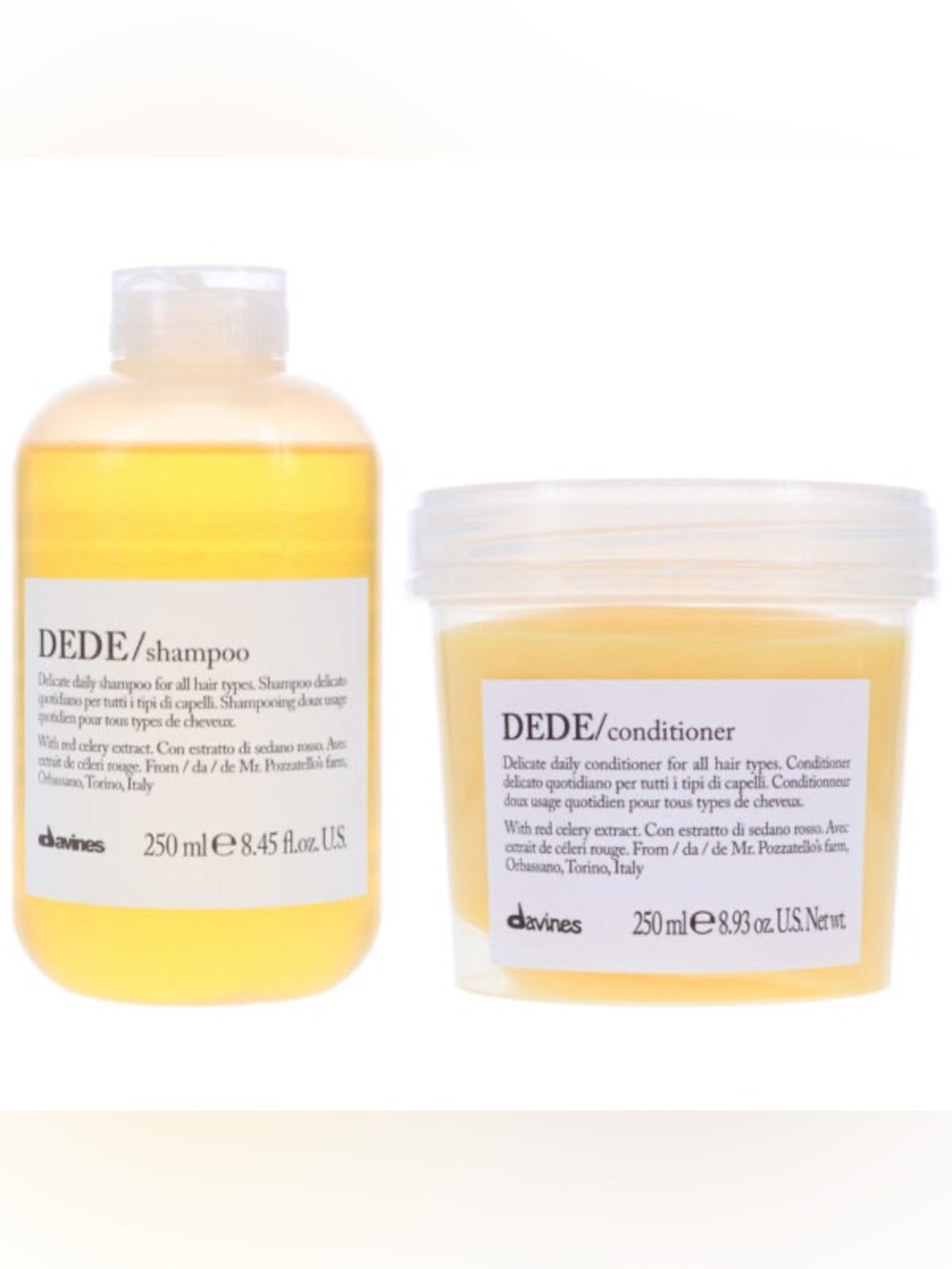 Davines DEDE Shampoo & Conditioner Set in Yellow